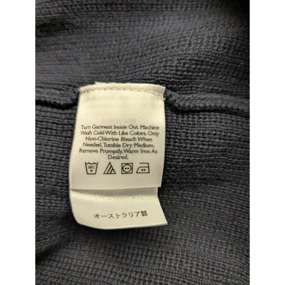 Eddie Bauer Sweater Vest Men’s Size XXL TALL Dark Blue V-Neck Preppy Church - Picture 6 of 10